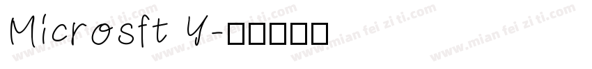 Microsft Y字体转换